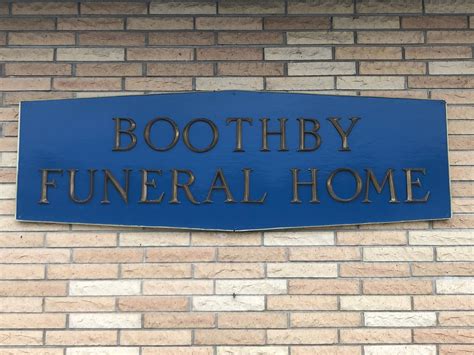 Online condolences may be left at www. . Boothby funeral home